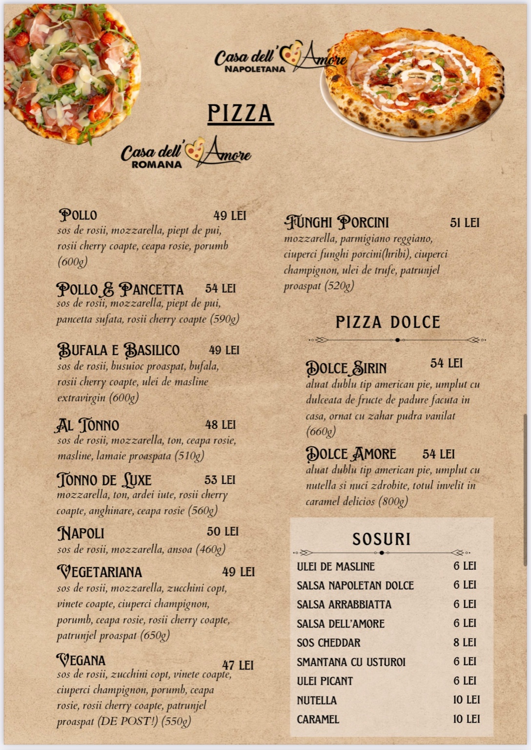 Pizza pag 3 și sosuri